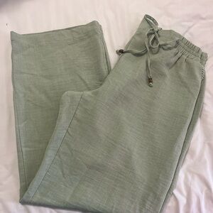 Soho Light Sage Drawstring Chinos